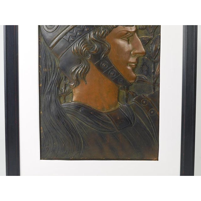 Vienna Secession Art Nouveau Spartans Relief Panels attributed to Georg Klimt, 1900, Set of 2 For Sale - Image 10 of 18