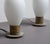 Metal Italian Brass and Opaline Glass Bedside Table Lamps, 1950s, Set of 2 For Sale - Image 7 of 14