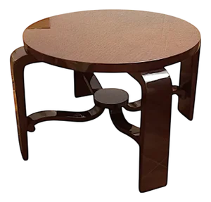 Art Deco Round Pedestal Table, 1930s