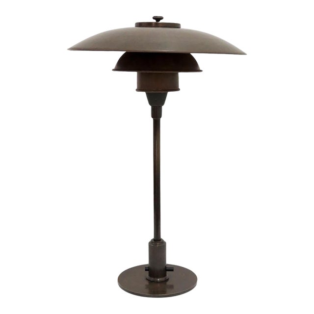 Rare Poul Henningsen Copper Ph 3/2 Table Lamp, 1930 For Sale