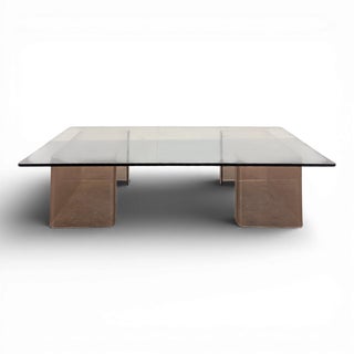 Vintage Coffee Table in Glass and Acrylic Glass, 1960s For Sale