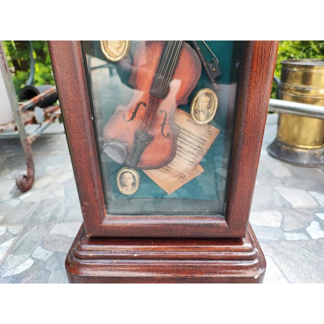 Wooden Cabinet with Violin, 1950s For Sale - Image 3 of 10