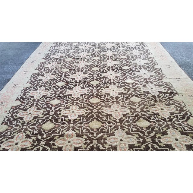 Vintage Turkish Pastel Oushak Rug-10’3’x13’11" For Sale - Image 4 of 13