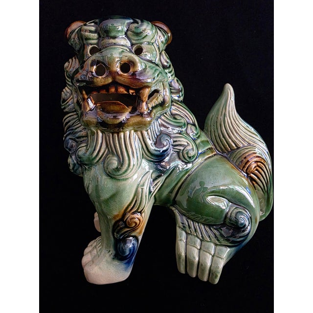 Mid-Century Foo Dogs - a Pair For Sale - Image 4 of 12