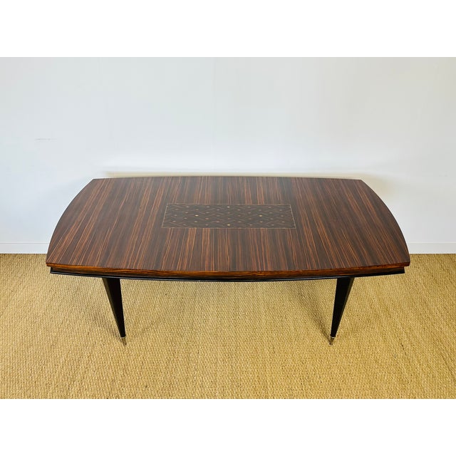 Art Deco Dining Table in Macassar, 1940s For Sale - Image 3 of 13