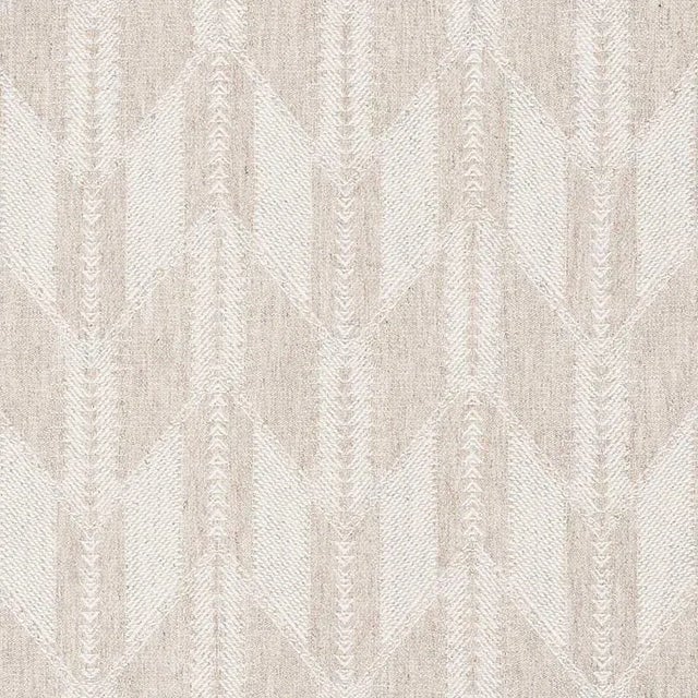 Sample - Schumacher Fitzgerald Fabric in Natural For Sale