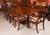 Vintage Crossbanded Twin Pillar Dining Table by William Tillman, 1980s For Sale - Image 3 of 16