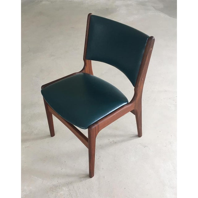 Teak Dining Chairs attributed to Erik Buck, Restored with Customizable Reupholstery, 1960s, Set of 8 For Sale - Image 3 of 8