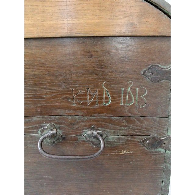 Antique Scandinavian Wooden Chest For Sale - Image 12 of 13
