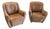 Leather Lounge Chairs from Natuzzi, 1980s, Set of 2 For Sale