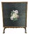 Antique Victorian Metamorphic Mahogany Fire Screen Table with Hand Painted Floral, 1890s For Sale