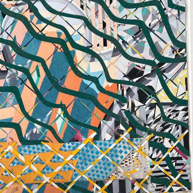 Paper 1980s Modernist Mixed Media - Jackie Rice (Smithsonian Artist / Risd Dean) - Axa Financial Collection For Sale - Image 7 of 12