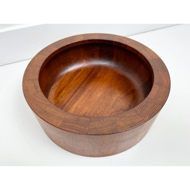 Brown Teak Serving Bowl by Jens Quistgaard for Dansk For Sale - Image 8 of 11