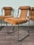 1970s Vintage Space Age Style Italian Steel and Corduroy Chairs, 1970s, Set of 6 For Sale - Image 5 of 13