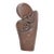 Early 20th Century Shona Stone Mother and Child Sculpture For Sale