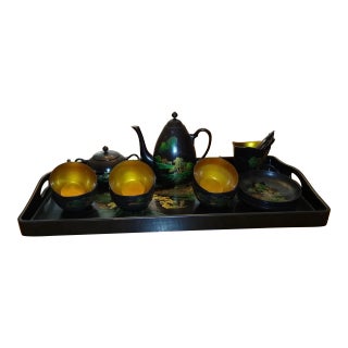 Vintage Far East Lacquer Set For Sale