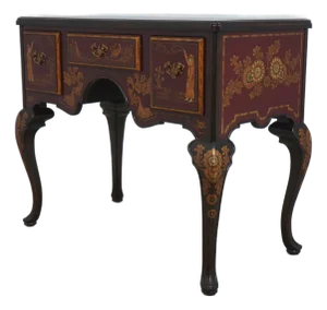 Maitland Smith Chinoiserie Decorated Marble Top Low Boy Server