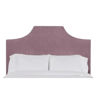 Kit Twin Headboard, Plum Linen For Sale