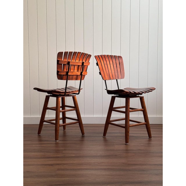 Mid Century Modern Dining Chairs Attributed to Arthur Umanoff, Set of 4 For Sale In Greensboro - Image 6 of 15