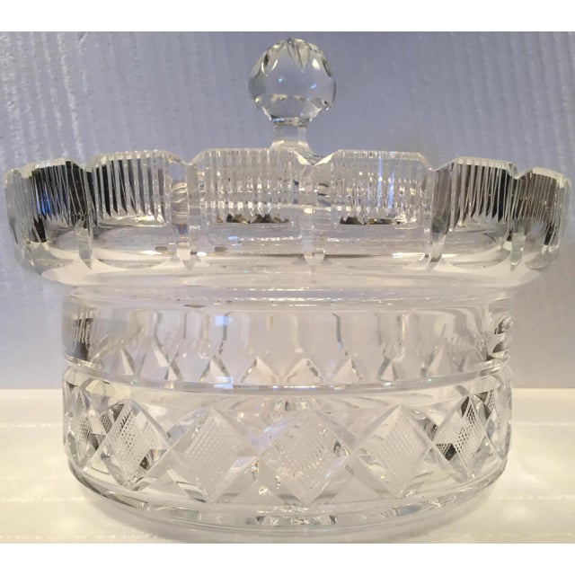 21st Century Waterford Millennium Society Limited 'Father Time' Lidded Centerpiece Bowl - 1 Piece For Sale - Image 10 of 12