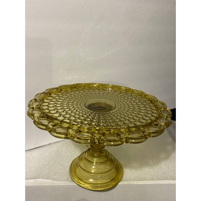 Cake Stand Amber 19th C Early American Pattern Glass For Sale - Image 12 of 12