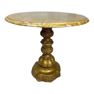 Early 20th Century Marble Top Louis XV Style Accent Table