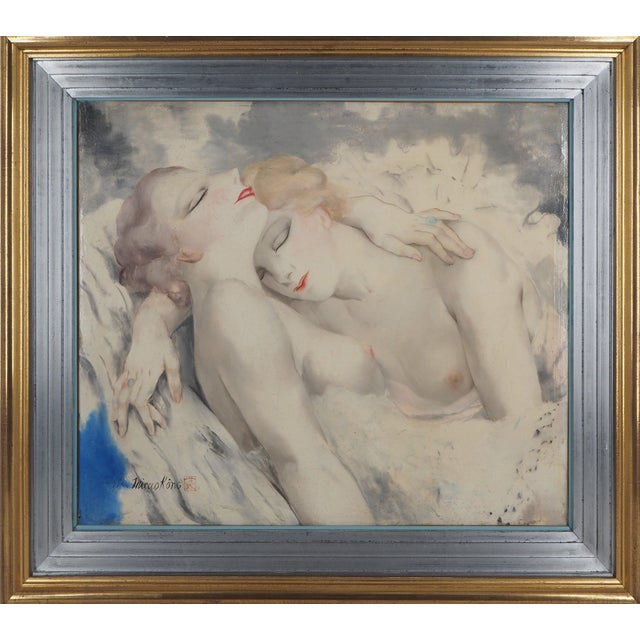Micao Kono, Sleeping Ballerinas, Oil on Canvas For Sale