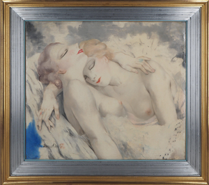 Micao Kono, Sleeping Ballerinas, Oil on Canvas