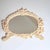 French Provincial Vintage Cast Iron Rococo-Style Vanity/Easel Mirror, Cherub & Floral Crest For Sale - Image 3 of 10