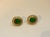 4 Carat Oval Shape Emerald & 1 Ct Diamond Post Back Earrings 14 Kt Yellow Gold For Sale - Image 10 of 18