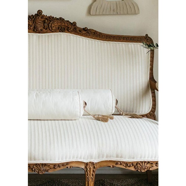 Coco Como Ivory Bolster Pillow, Small For Sale - Image 4 of 4
