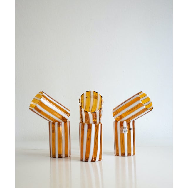 Brown Barbie Glasses for Ribes Studio, 2010, Set of 6 For Sale - Image 8 of 18