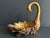 Vintage Late 20th Century Gold Swan Decorative Dish For Sale - Image 4 of 11