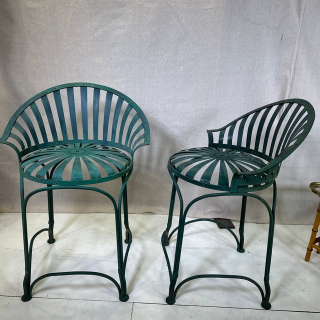 These Francois Carre chairs are rare to find.. Beautiful original condition, original color