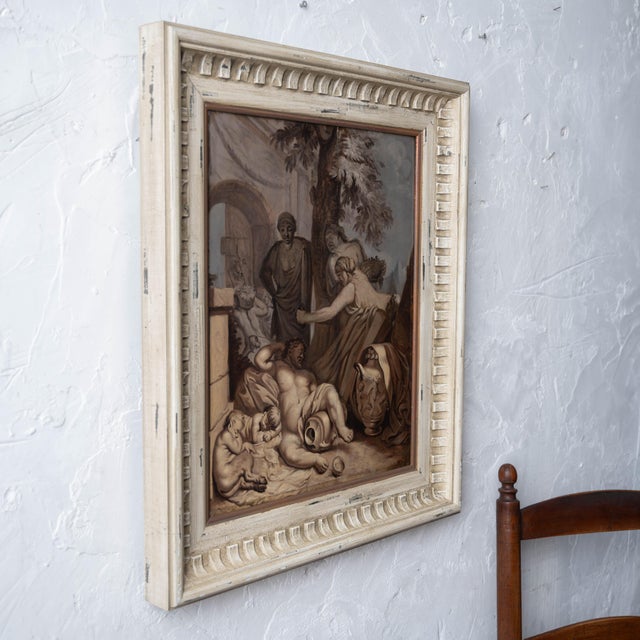 Dutch School Optical Grisaille of Drunken Silenus After Lairesse, C. 1800 For Sale - Image 12 of 12
