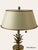 Vintage Polished Brass Pineapple Lamp With White Metal Shade For Sale In Atlanta - Image 6 of 10