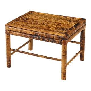 Vintage Tortoise Bamboo Plant Stand For Sale