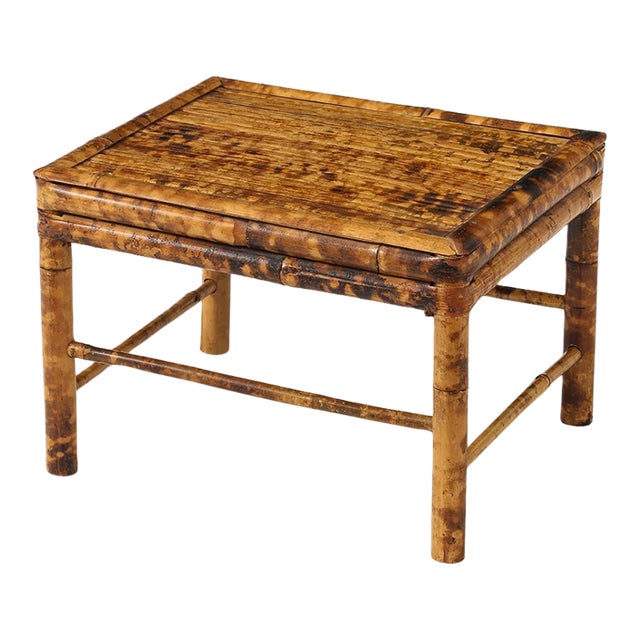 Vintage Tortoise Bamboo Plant Stand For Sale