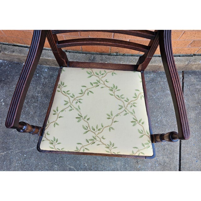 18th Century George III Mahogany Armchair For Sale - Image 4 of 8