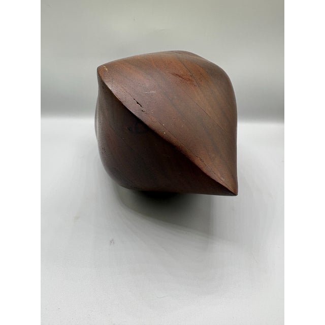 Mid 20th Century Biomorphic Wood Handheld Sculpture With Rattle After James Prestini For Sale In San Diego - Image 6 of 9