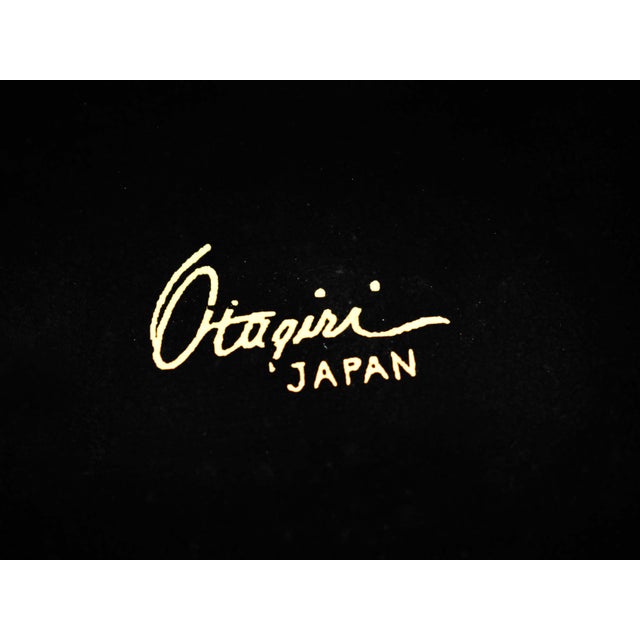 Otagiri Company Mid 20th Century Otagiri Black & Gold Lacquerware Small Vanity Tray Japan For Sale - Image 4 of 4