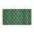 Handmade Cotton Forest Green Diamond Runner, Green and White -2.5'x12' For Sale