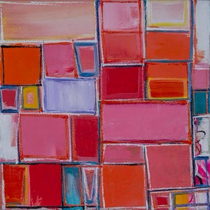 Structure 208 - Oil on Canvas by Kymm Swank