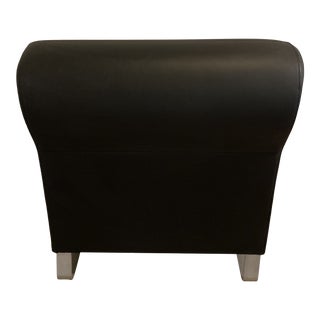 Ligne Roset Black Faux Leather Entry Bench For Sale