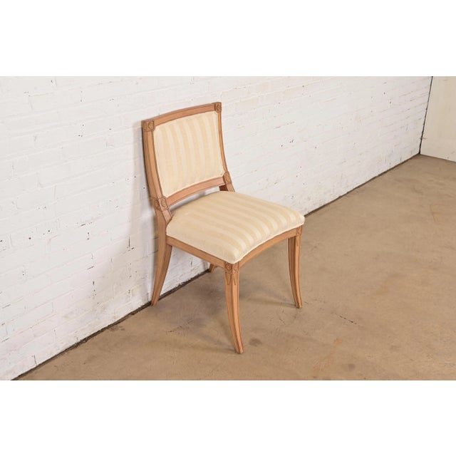 Hickory Furniture Hickory Chair Klismos or French Regency Louis XVI Carved Side Chair or Dining Chair For Sale - Image 4 of 13