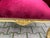 French 1970 French Artisan Louis XVI Red Velvet Beech Bench For Sale - Image 3 of 8