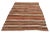 Handwoven vintage striped kilim rug from Denizli region of Turkey. Approximatelly 45-55 years old. In very good condition.