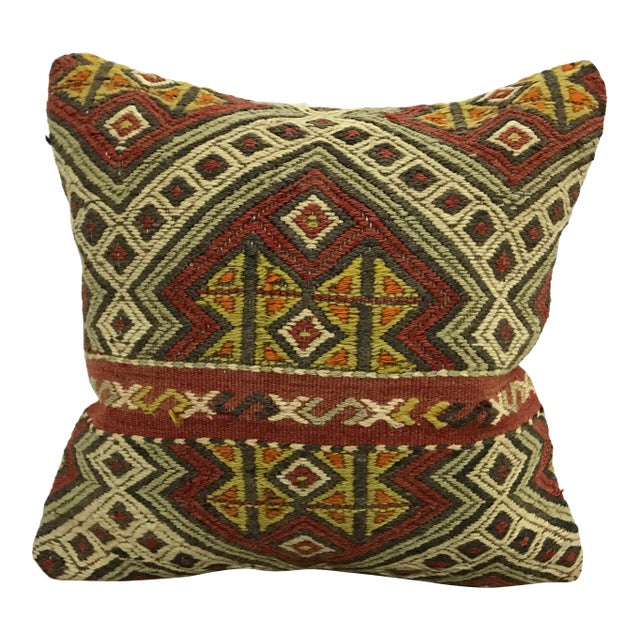 1960s Turkish Design Kilim Pillow For Sale