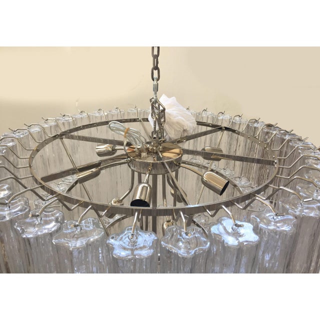 Contemporary “Tronchi” Murano Glass Chandelier For Sale - Image 6 of 8