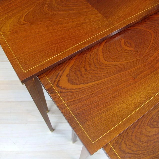 Wood Nesting Tables by Bodafors Svenska Möbelfabrikerna, 1950s, Set of 3 For Sale - Image 7 of 18